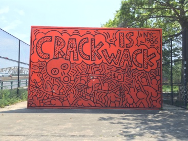 Hand-painted by Keith Haring in 1987